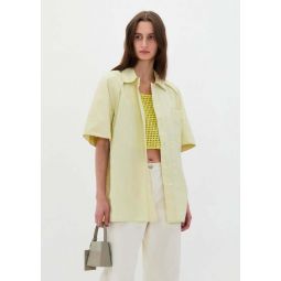 Stitch Pointed Shirt - Lime
