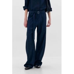 Belted Pants - Navy