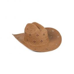 Desert Rose Straw Cowboy Hat - Tan