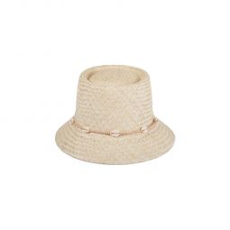 The Inca Bucket Hat with Seashells - Natural