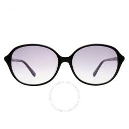 Light Grey Gradient Oval Unisex Sunglasses