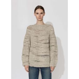 Handknit Threadbare Pullover - Carrara