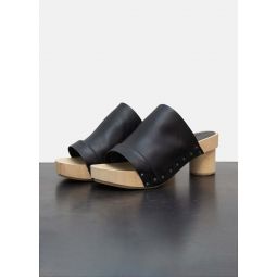 Pleat Clog - Black