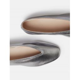 Luna Slipper - Silver Leather