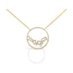 Ladies Vanilla Diamonds Fashion Necklace in 14k Honey Gold