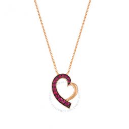Pendant Passion Ruby set in 14K Strawberry Gold