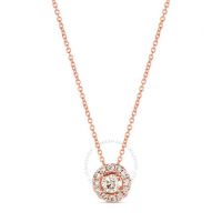 Ladies Nude Palette Necklace set in 14K Strawberry Gold
