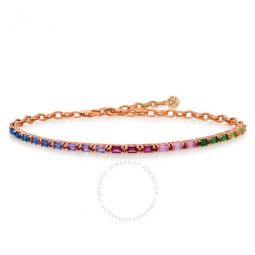 Ladies Rainbow Collection Bracelets set in 14K Strawberry Gold
