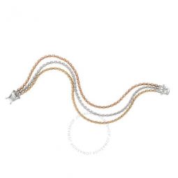 Ladies Vanilla Diamonds Bracelets set in 14K Tri Color Gold