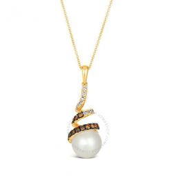 Ladies Wisdon Pearls Necklaces set in 14K Strawberry Gold