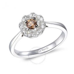 Ladies Chocolate Diamonds Solitaire Rings set in 14K Vanilla Gold