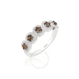 Ladies Chocolate Diamonds Fashion Ring in 14k Vanilla Gold