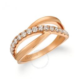 Ladies Nude Diamonds Fashion Ring in 14k Strawberry Gold