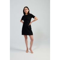 Rio Short Sleeve Mini Dress - Black