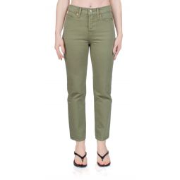 Wedgie Straight Jeans - Steeped Lichen Green