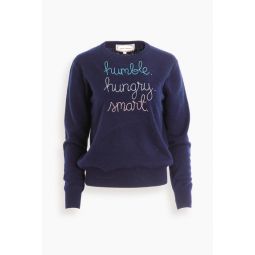 Humble. Hungry. Smart. Crewneck in Navy