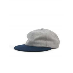 Tone Wool Surge 6 Panel Cap - Grey/Deep Blue