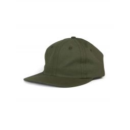 6 Panel Japanese Cotton Nylon Cap - Olive