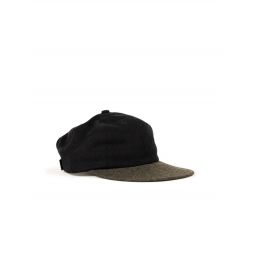 2 Tone Wool Surge 6 Panel Cap - Navy/Charcoal