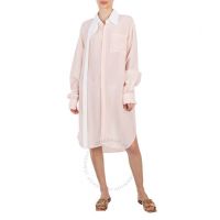 Ladies Strap Oversized Shirt In Pink, Size X-Small