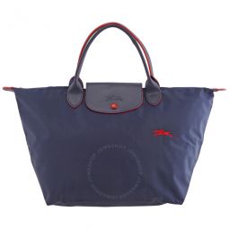 Ladies Le Pliage Top Handle Bag M - Navy