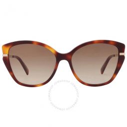 Brown Gradient Butterfly Ladies Sunglasses