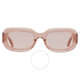 Pink Rectangular Ladies Sunglasses