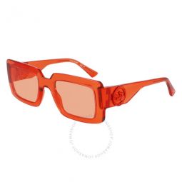 Orange Rectangular Ladies Sunglasses
