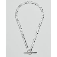 Toggle Figaro Necklace - Silver