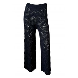 Alma Crochet Pants - Black