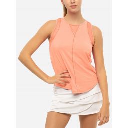 Lucky in Love Womens L-UV Chill Out Tank - Peach Glow