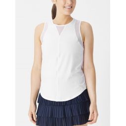 Lucky in Love Womens L-UV Chill Out Tank - White
