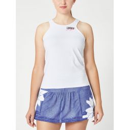 Lucky in Love Womens Signature Tie Back Tank