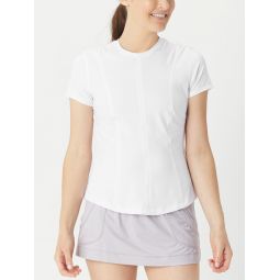 Lucky in Love Womens Core Center Court Top - White