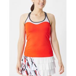 Lucky in Love Womens Tech It Out Crossover Tank