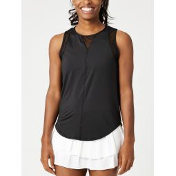 Lucky in Love Womens L-UV Chill Out Tank - Black