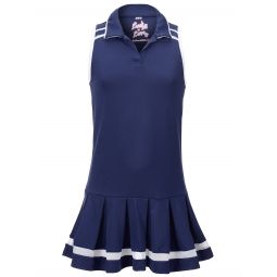 Lucky in Love Girls Core Its A Win Dress - Navy