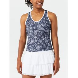 Lucky in Love Womens Electric Fonce Toile Tank