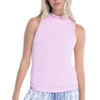 Lucky In Love Womens Cowl Play High Neck Golf Tank Top