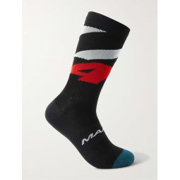 Emerge Pro Air Logo-Jacquard Stretch-Knit Socks