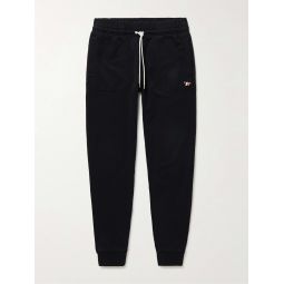 Tapered Logo-Appliqued Cotton-Jersey Sweatpants