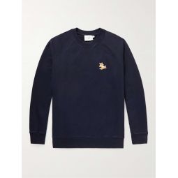 Chillax Fox Logo-Appliqued Cotton-Jersey Sweatshirt
