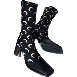 Ankle Boots - Black/All Over Moon