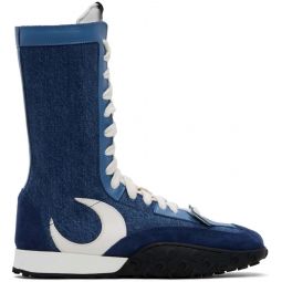 DS Denim MS Rise High Sneakers - Blue