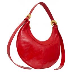 Marine Serre Leather Mini Eclips Bag