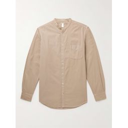 Noto2 Grandad-Collar Cotton-Corduroy Shirt
