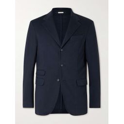 Unstructured Cotton-Blend Twill Suit Jacket