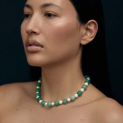 Zhu Necklace - Pearl/Jade