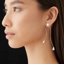 Sprouts Earrings - Silver
