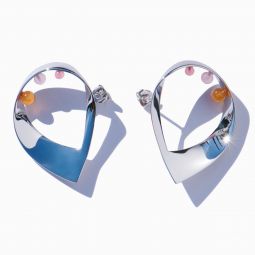 Orbita Earrings - Sterling silver/Multicolored